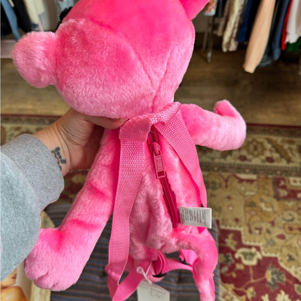 RARE Vintage 1997 Pink Panther plush backpack - Picture 4 of 4